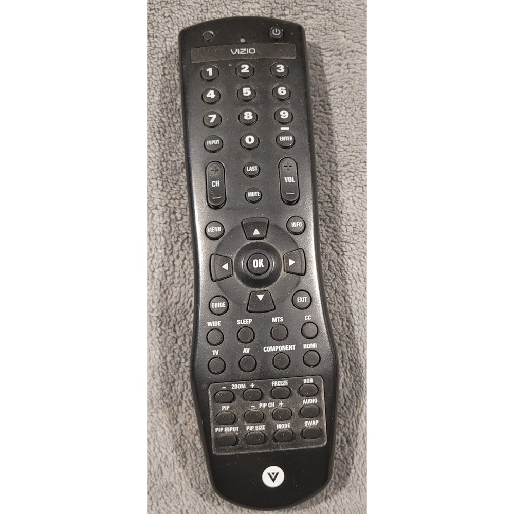Vizio TV Remote Control Black Replacement Controller with PIP Buttons